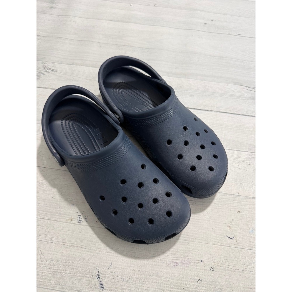 Crocs Classic Clogs Navy Blue Men's Size 8 Womens 10